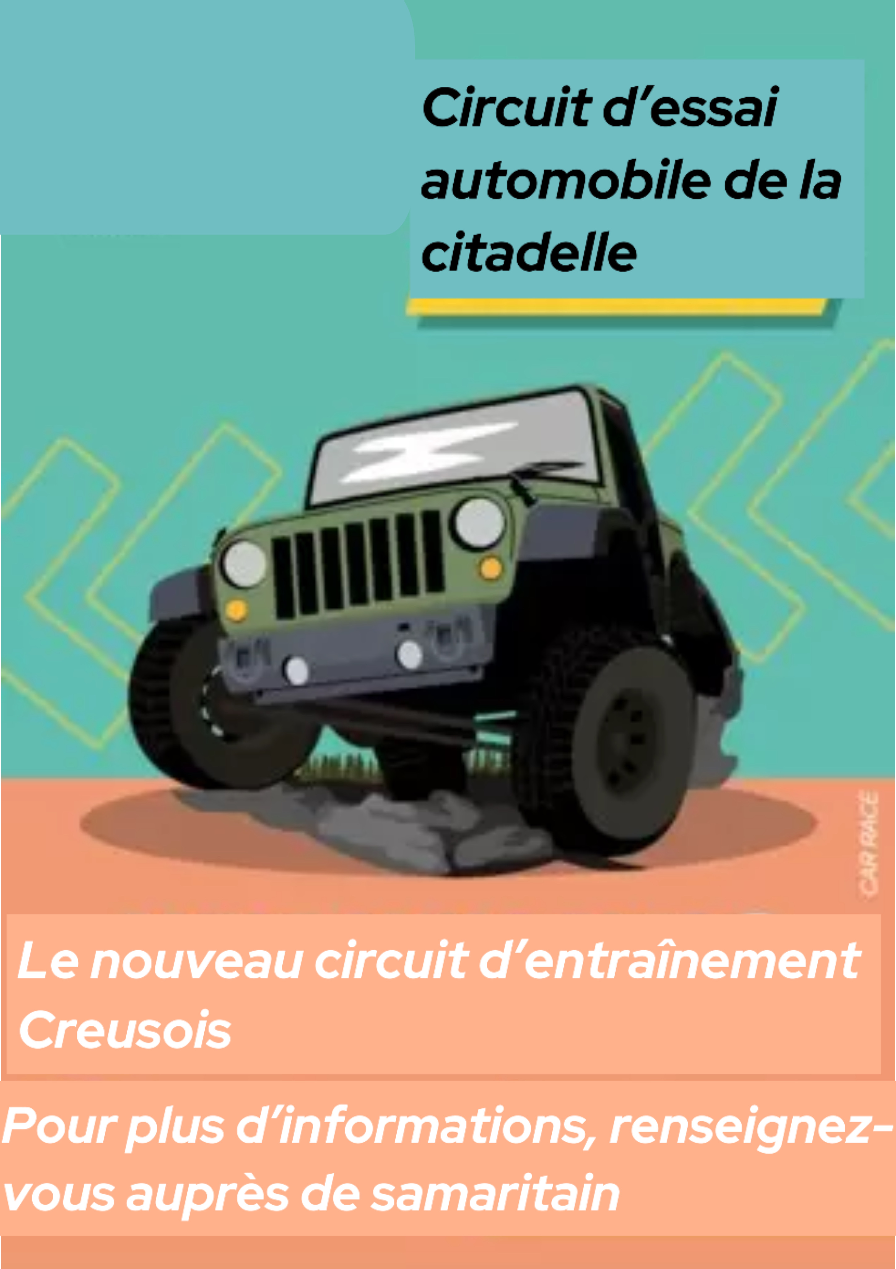 Illustration de le circuit d’essai automobile de la citadelle 