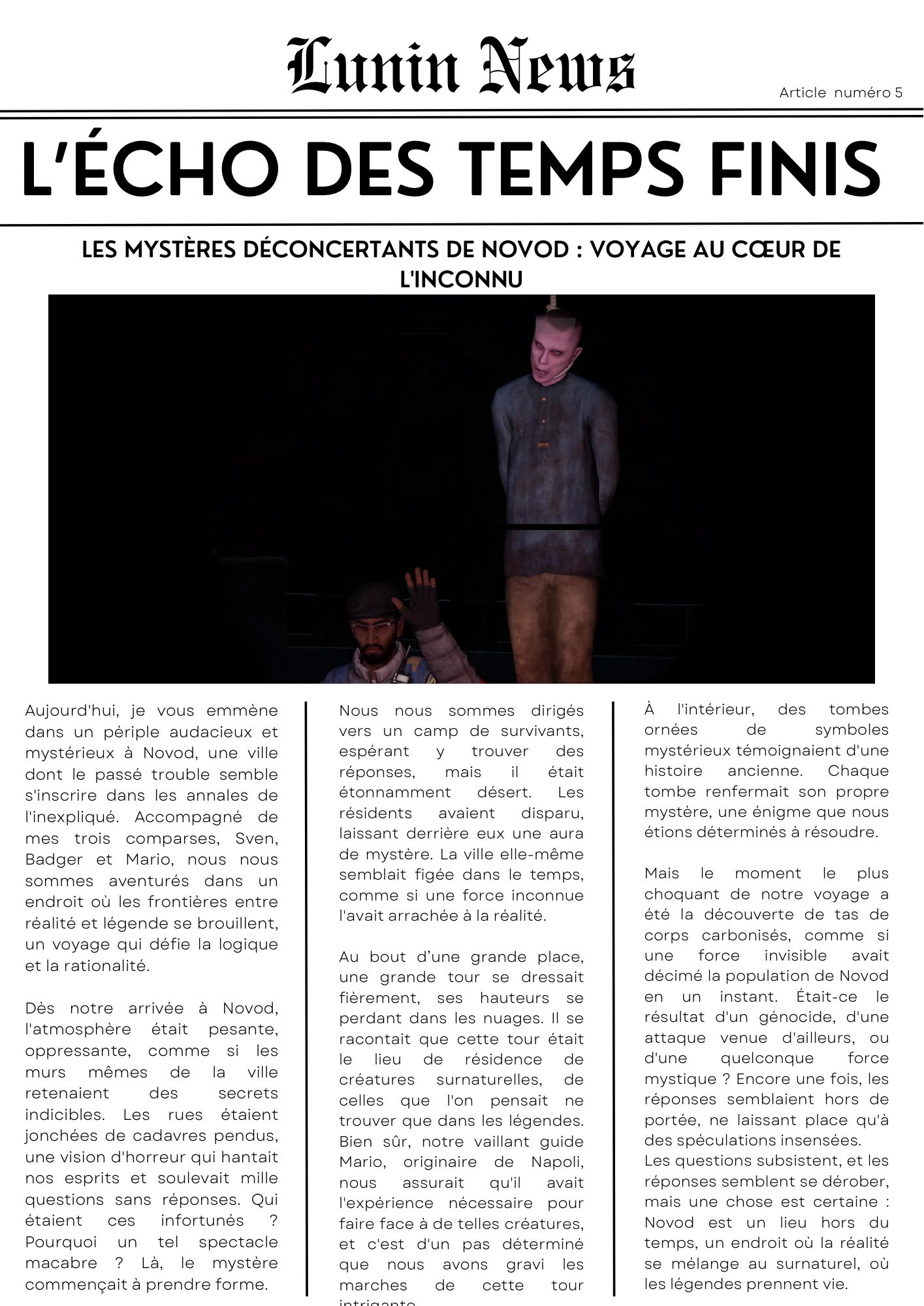 Illustration de LES MYSTÈRES DÉCONCERTANTS DE NOVOD: VOYAGE AU CŒUR DE L'INCONNU